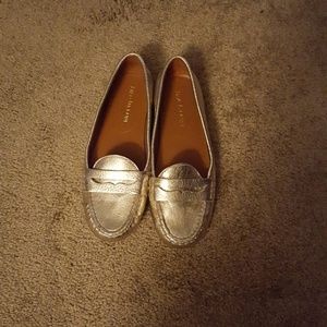 Gold Loafers